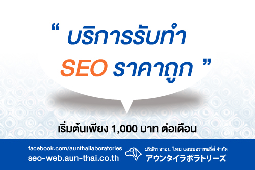 รับทำ SEO ราคาถูก